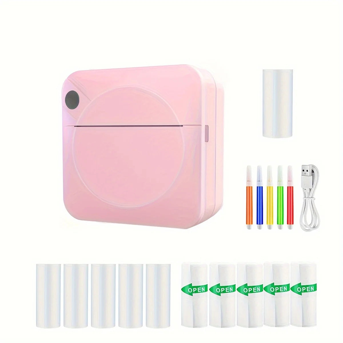 Portable Mini Printer - Wireless Wireless, Inkless Thermal Photo Printer for iOS & Android, Ideal for Gifts, Study Notes, Labels