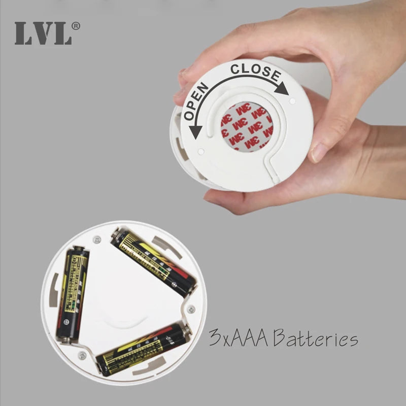 Motion Sensor LED Cabinet Light 3-in-1 Wall Lamp Battery-Powered for Stairs & Cabinets