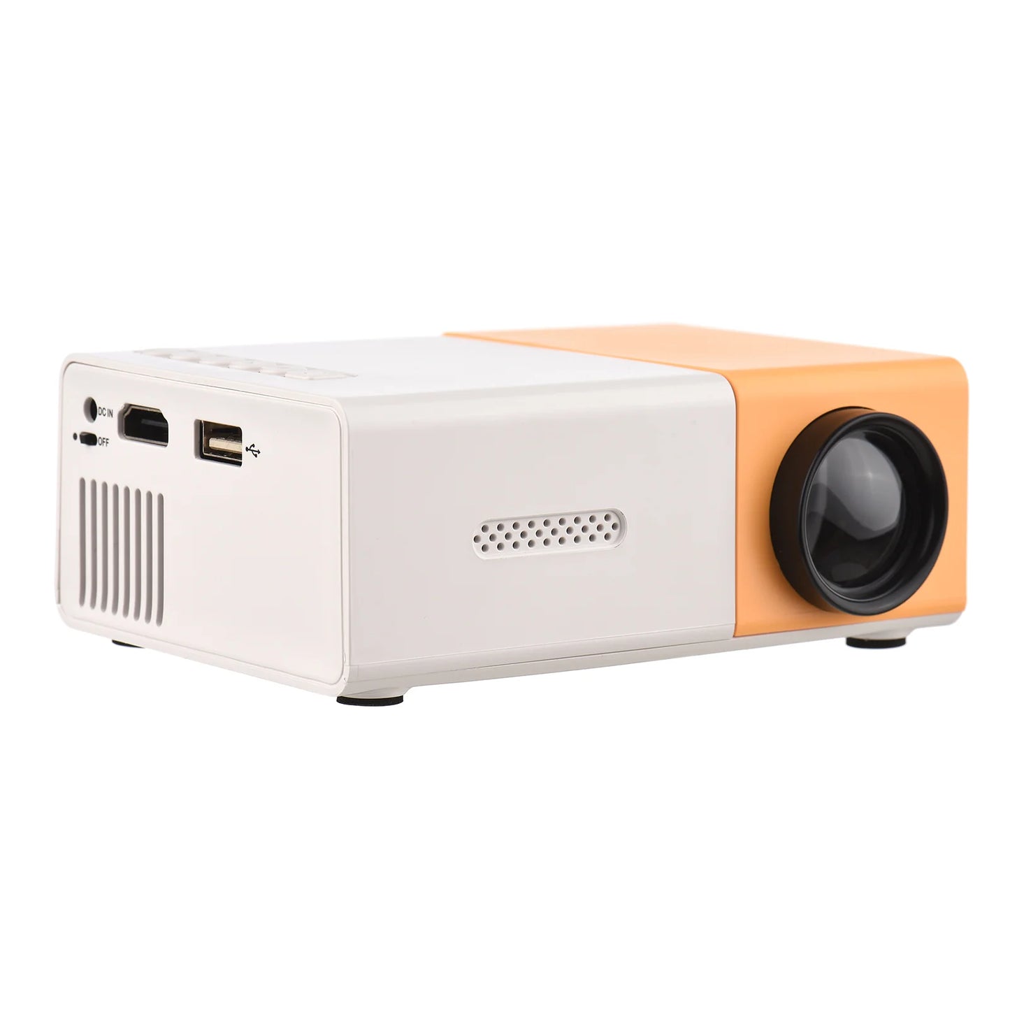 Mini LED Projector Supports 720P 1080P Portable Video Projector with Speaker Remote Control Support HD / AV / USB / Audio 3.5mm