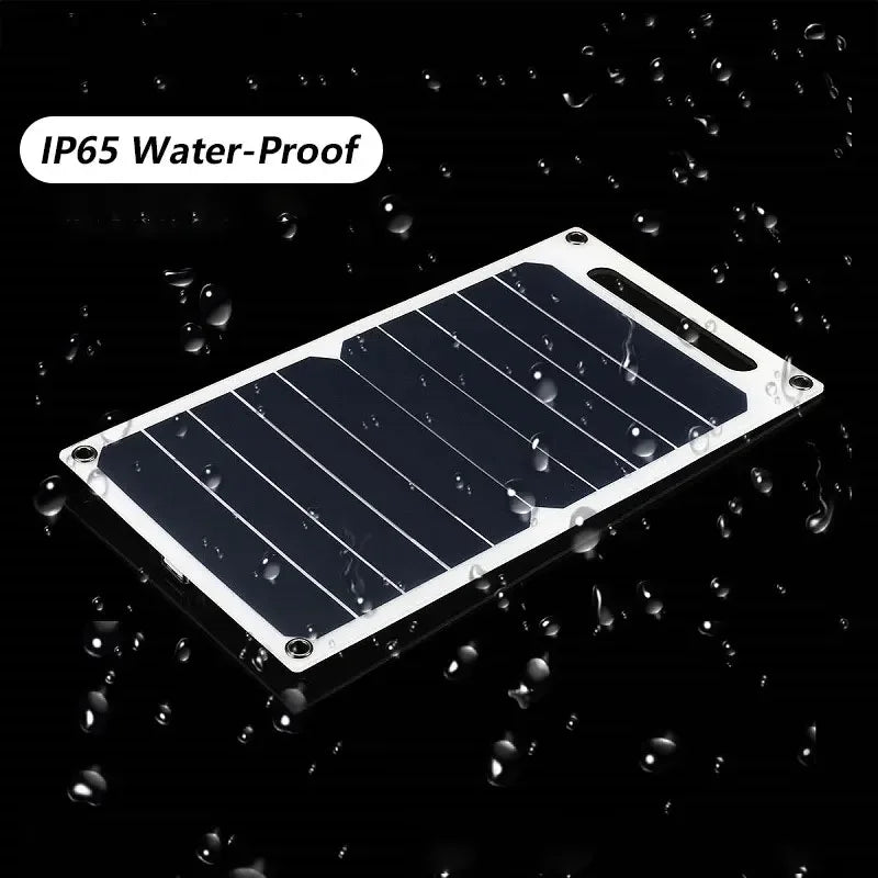 30W Solar Panel with USB – Waterproof Portable Charger for Hiking & Camping (6.8V)