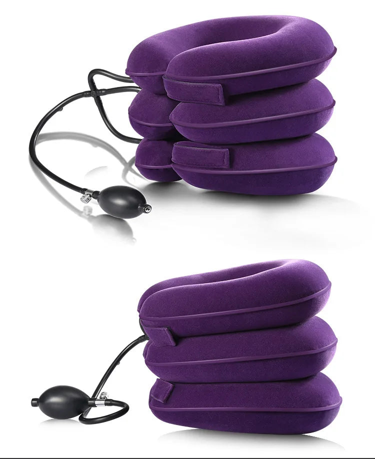 Neck Stretcher Inflatable Air Neck Traction Apparatus Device Soft Neck Cervical Collar Pillow