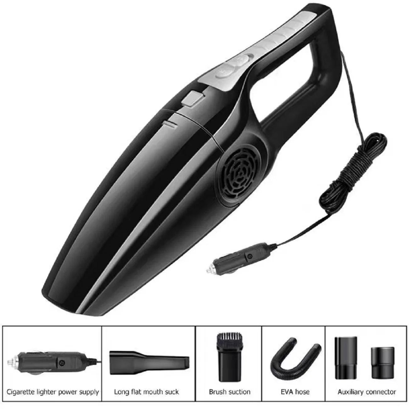 Wired Handheld Car Vacuum Cleaner High-Suction Portable for Cars, Office & Home