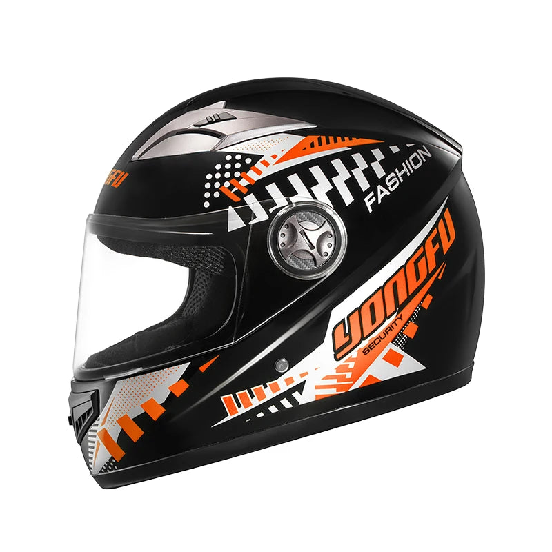 Motorcycle Helmet Full-Face Helmet for Men and Women, Electric Scooter Safety Helmet, Winter Anti-Fog and Warm