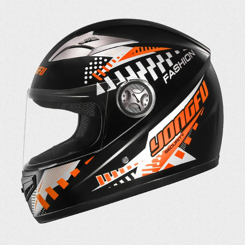 Motorcycle Helmet Full-Face Helmet for Men and Women, Electric Scooter Safety Helmet, Winter Anti-Fog and Warm