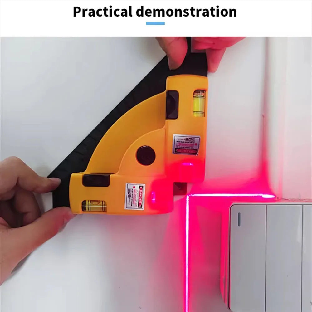 90° Infrared Laser Level – Horizontal & Vertical Line Measuring Tool