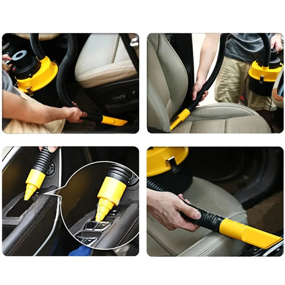 12V Handheld Car Vacuum Cleaner Strong Suction Wet & Dry Portable for Home & Car
