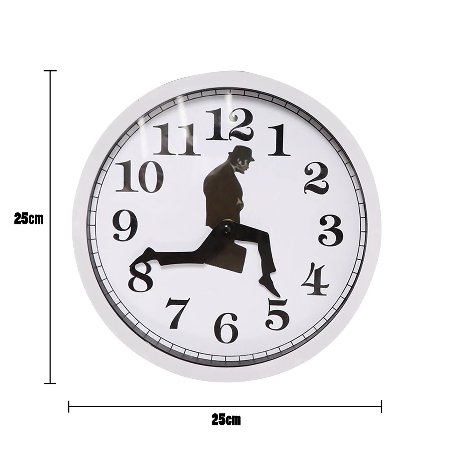 British Comedy Inspired Ministry Of Silly Walk Wall Clock Comedian Home Decor Novelty Wall Watch Funny Walking Silent Mute Clock