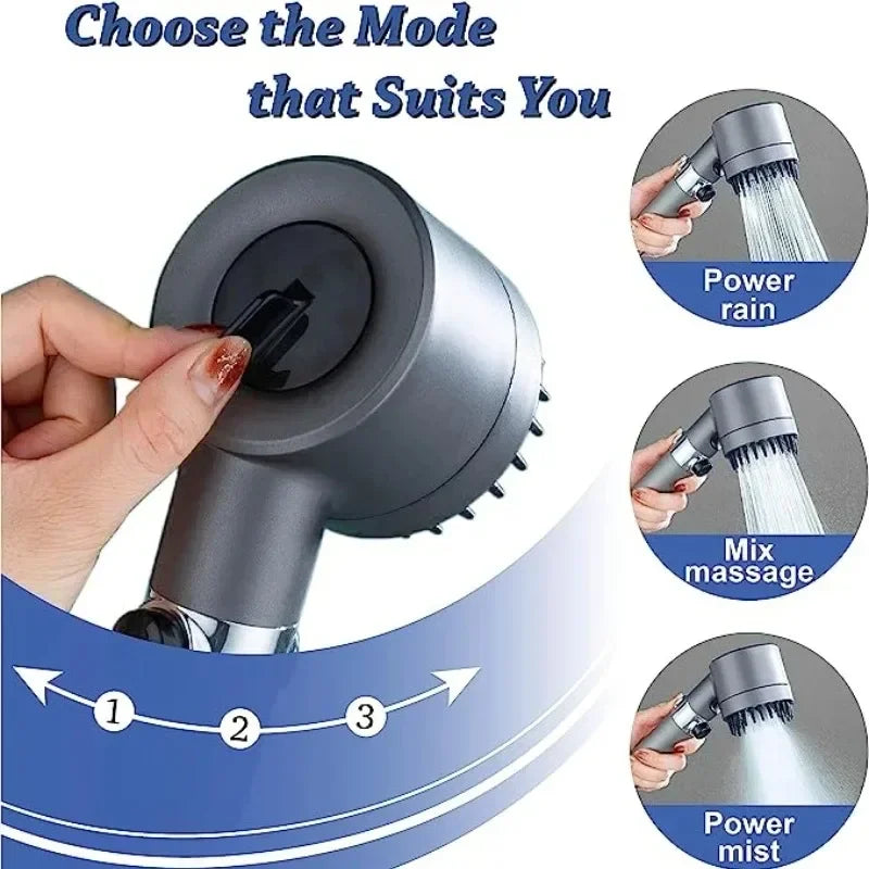 Shower Head High Pressure Head Rainfall High Preassure Water  Saving Bathroom Accessary Pressurized Nozzle Universal Adaptation