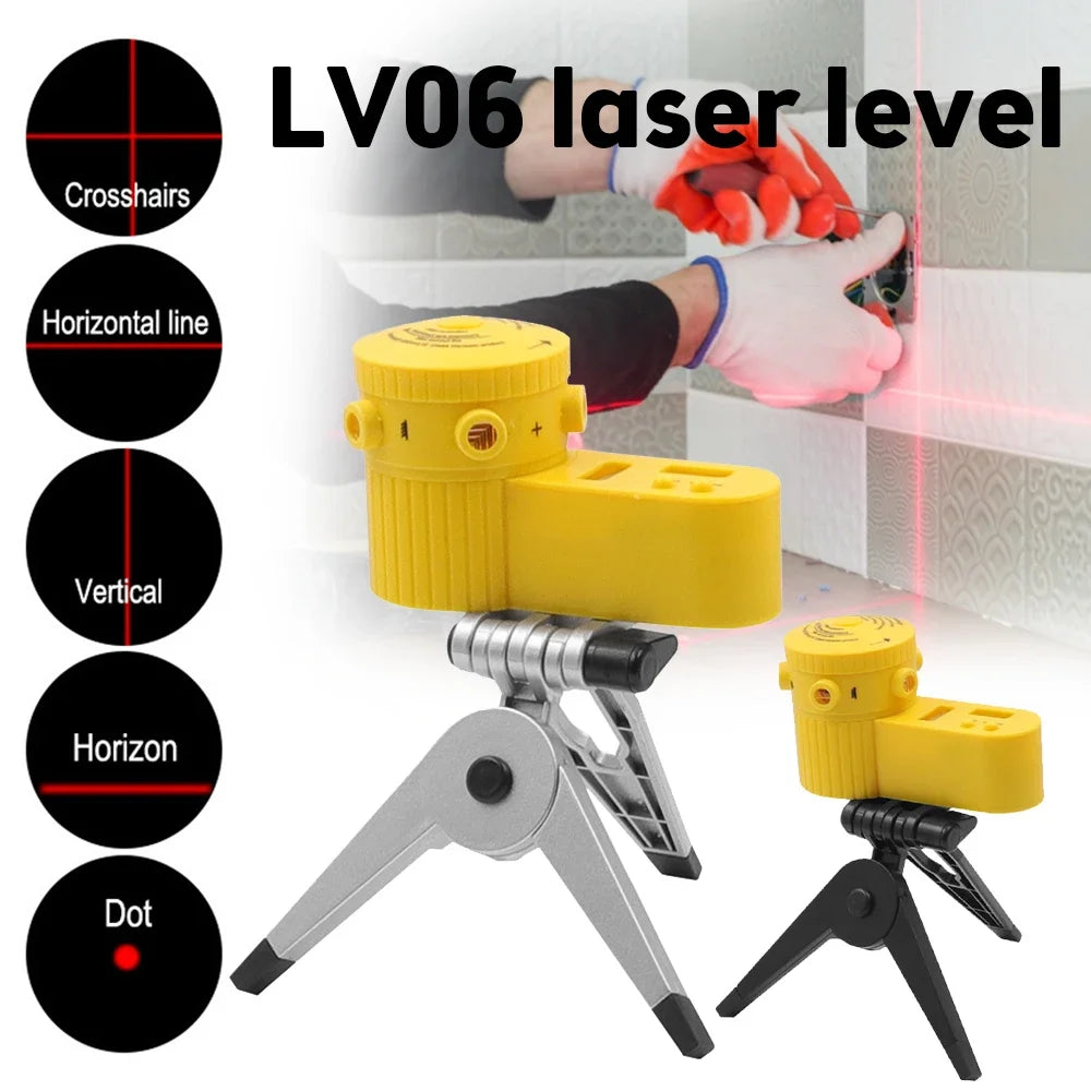 4-in-1 Laser Level Ruler – Horizontal & Vertical Measuring Tool with Tripod