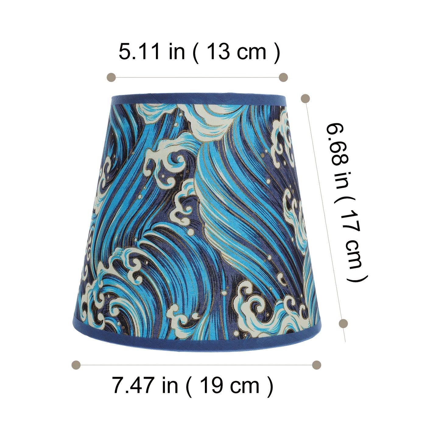 Large Fabric Lamp Shades Stylish Pattern Design ,Desk Lamps,Floor Lamps, Indoor Decorative Lampshades with Soft Light Diffusion