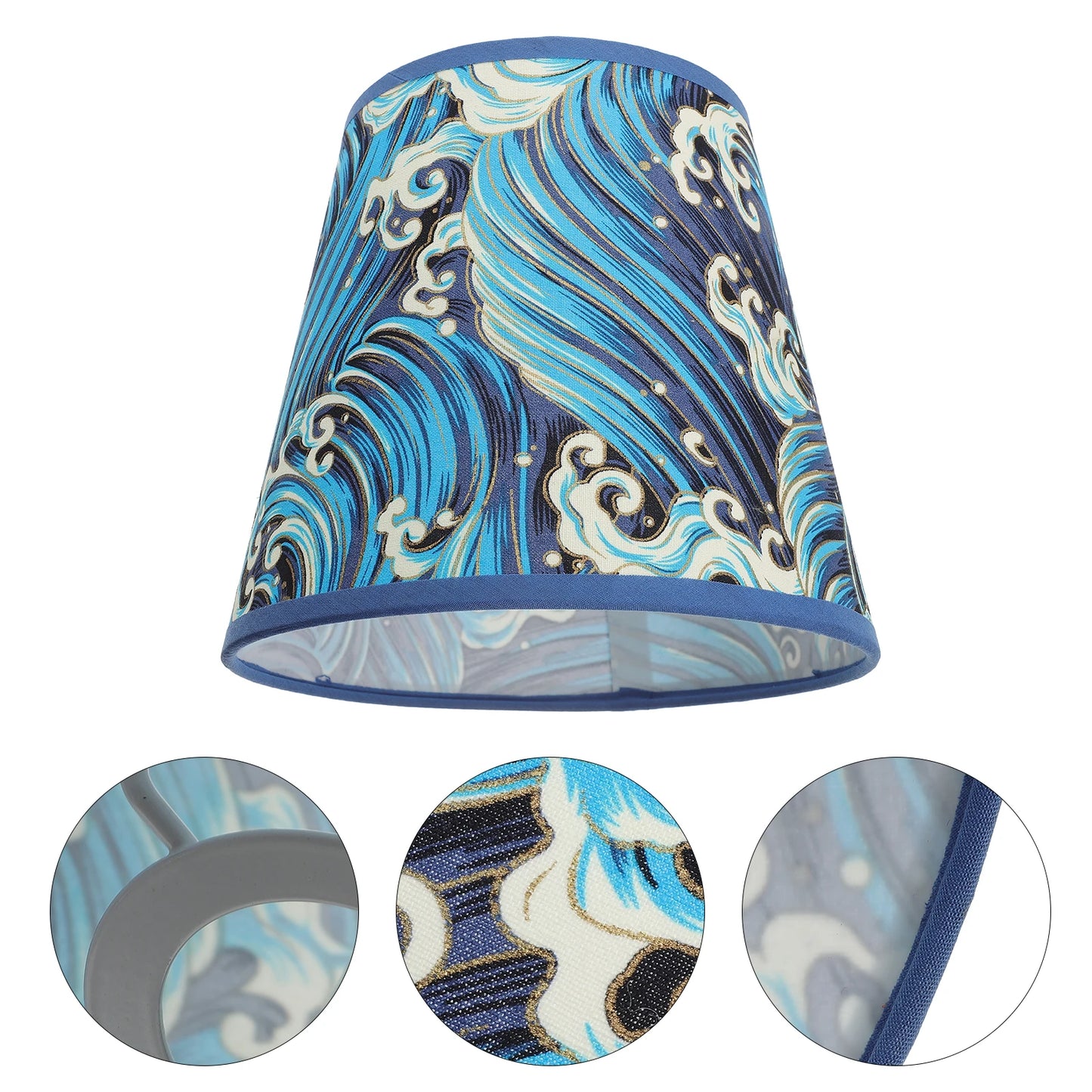Large Fabric Lamp Shades Stylish Pattern Design ,Desk Lamps,Floor Lamps, Indoor Decorative Lampshades with Soft Light Diffusion