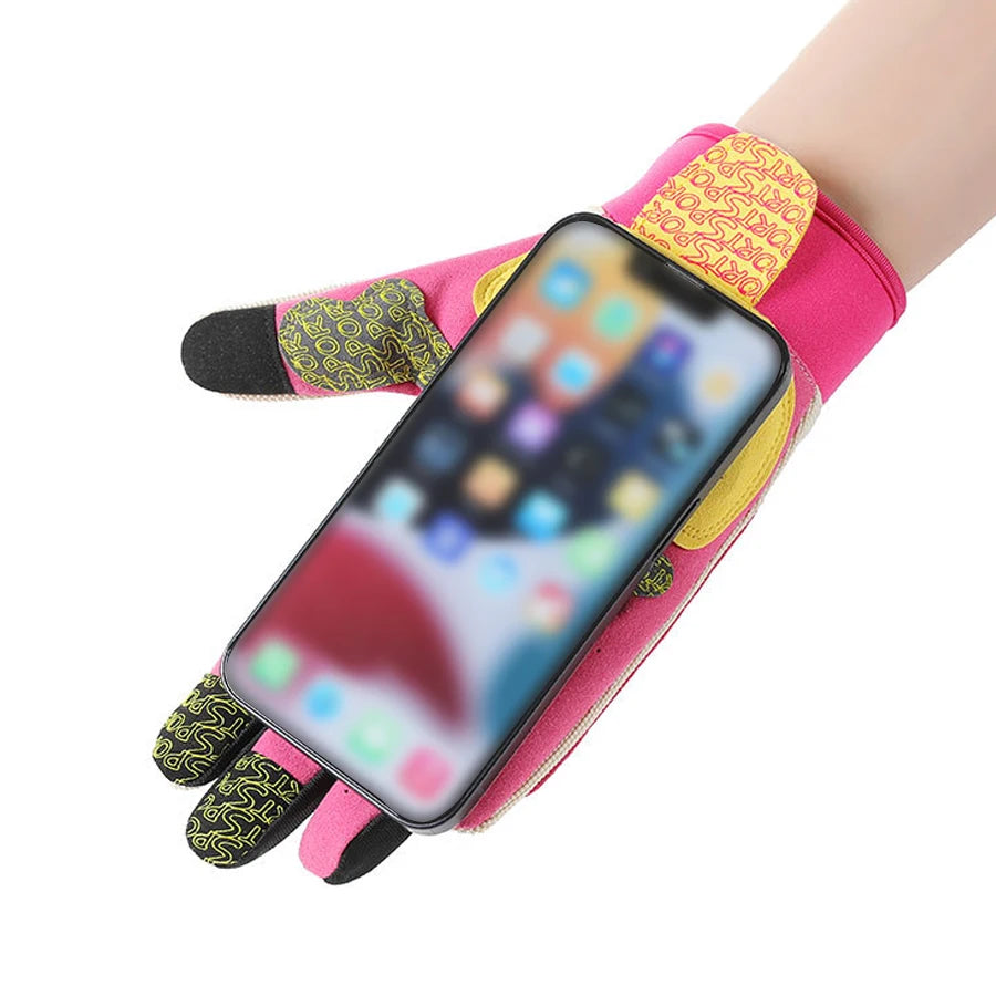 Motorcycle riding gloves all refer to outdoor off-road equestrian sports, hiking camping, fashionable macaron motorcycle gloves