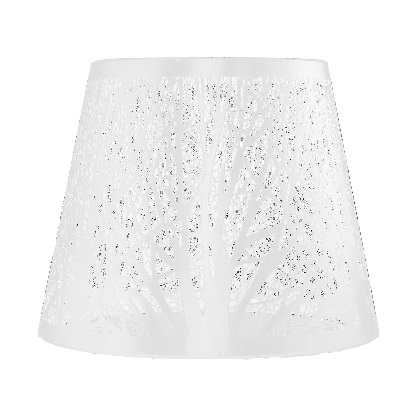 E27 E26 Lampshade Modern Style Wrought Iron Carved Forest Tree Shaped Mini Lamp Shade Cover for Table Lamp Bedroom Bedside Decor