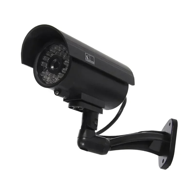 Solar-Powered Dummy Security Camera – Waterproof Outdoor Fake CCTV with Flashing LED