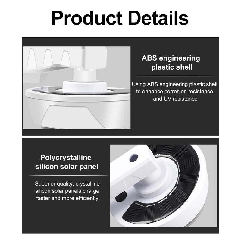 Solar Dummy Security Camera – Waterproof Outdoor Fake CCTV with LED Light