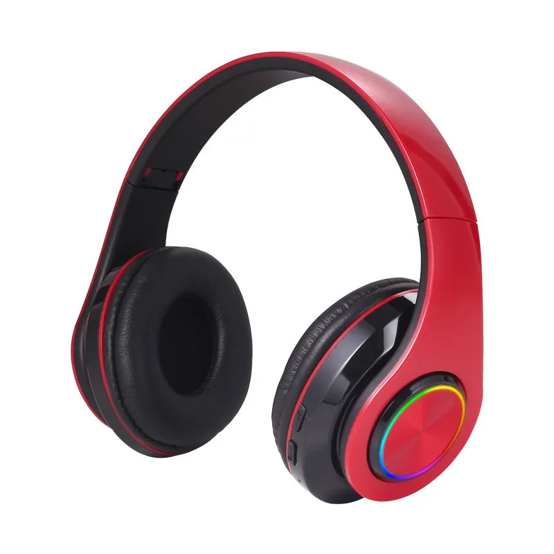 Wireless Bluetooth 5.0 Headphones – Foldable On-Ear Headset with Mic & Stereo Sound