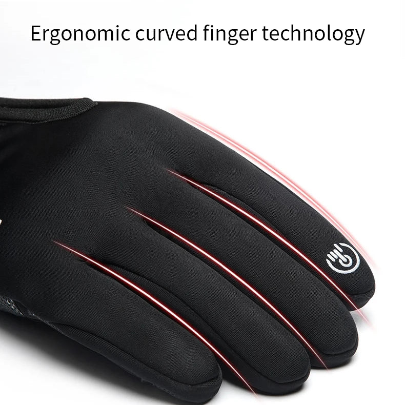 Motorcycle Gloves Winter Thermal Fleece Lined Winter Cold-proof Full Finger Military Glove Waterproof Riding Accesso