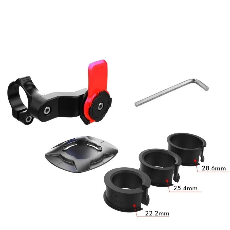 Shock-Resistant Bicycle & Motorcycle Phone Holder with Quick Lock Absorber Stand