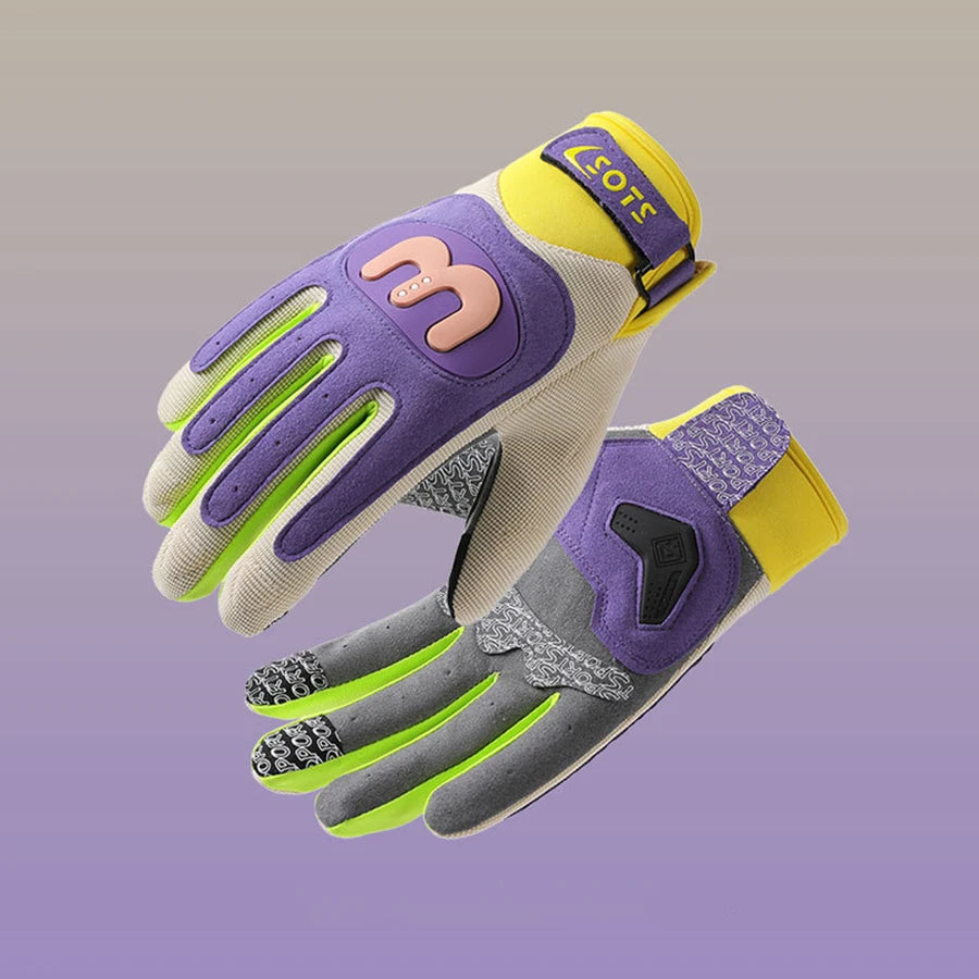 Motorcycle riding gloves all refer to outdoor off-road equestrian sports, hiking camping, fashionable macaron motorcycle gloves