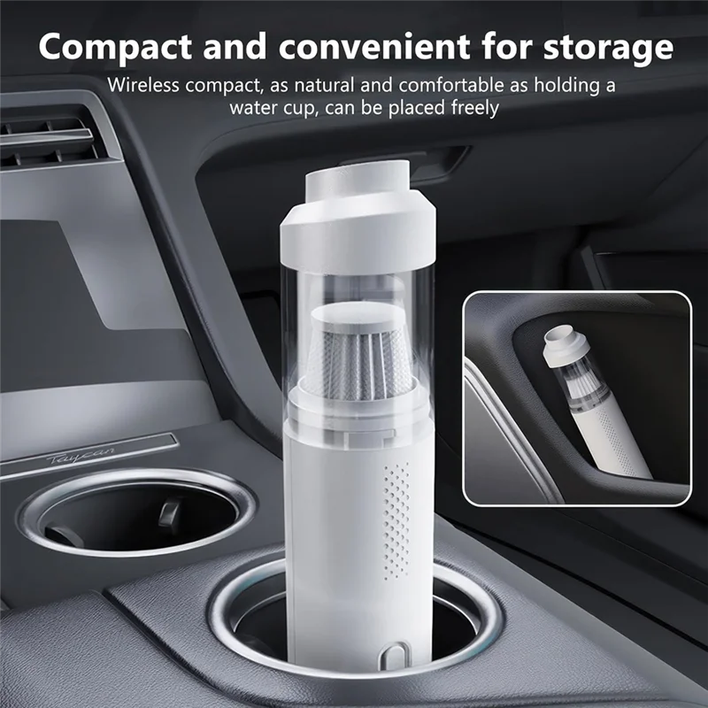 ABKW-For Pet Hair Removal Handheld Vacuum Cleaner 4 In 1, 19000Pa Power Cordless Rechargeable Mini USB Small Car For Pet