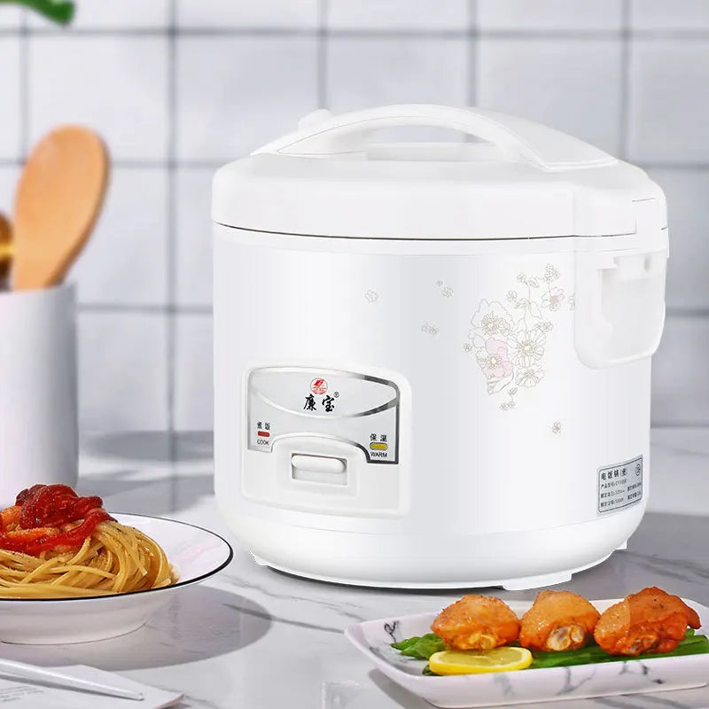 1L Electric Rice Cooker Single Double Layer 220V Multi Cooker Non-Stick Mechanical MultiCooker Steamed Rice Pot For Home
