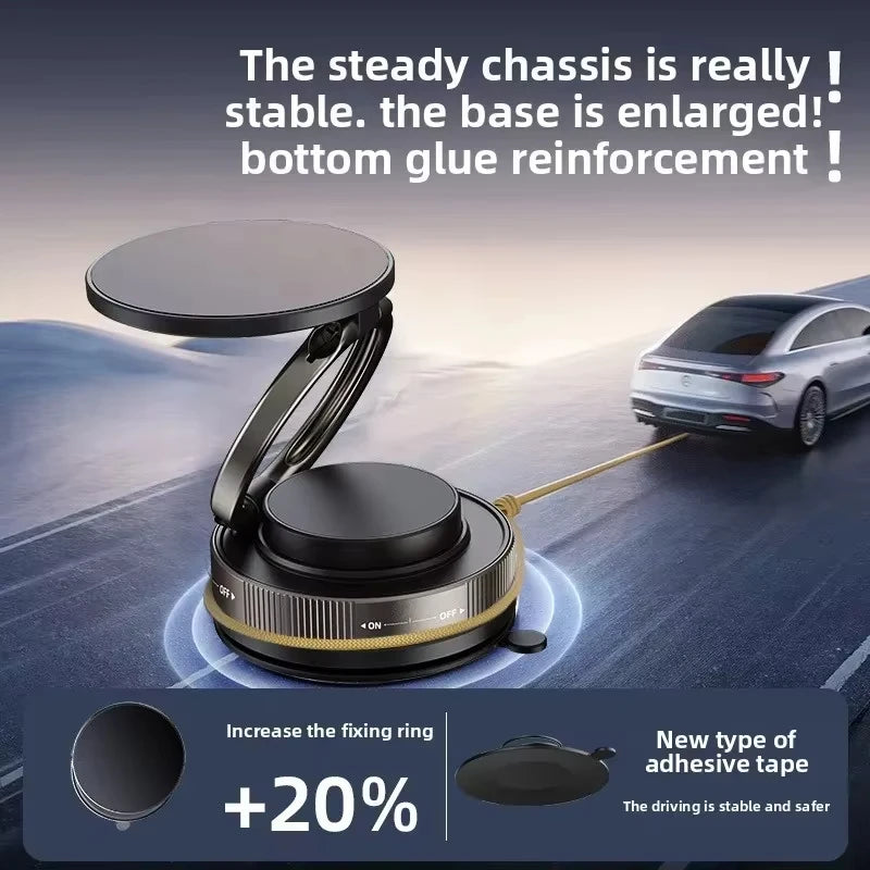 360° Rotatable Magnetic Car Phone Holder Foldable Adjustable Mount for iPhone & Phones