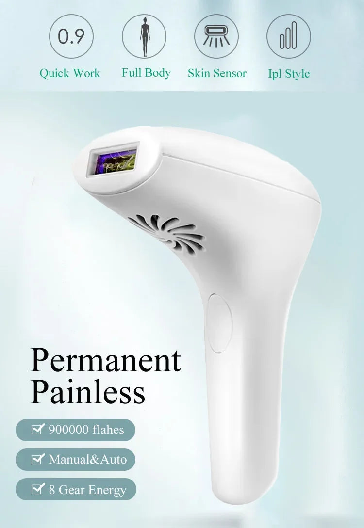 Professional IPL Laser Hair Removal Device Permanent Depilator for Whole Body Women Home Use