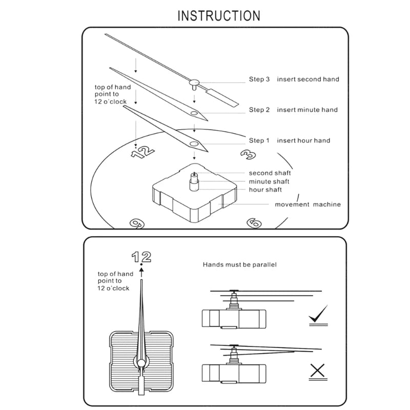 Elegant Counterclockwise Wall Clock 12Inch Quiet Mechanism Vinyls Record Reverse Wall Clock for Bedroom and Living Room
