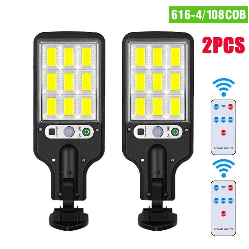 15,000LM Ultra-Bright Solar Outdoor Light – 500㎡ Coverage, Motion Sensor, IP65 Waterproof Garden & Street Wall Lamp