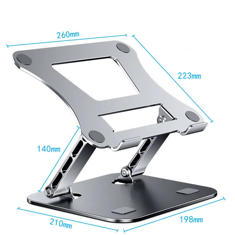 Adjustable Aluminum Phone & Tablet Stand Portable Folding Laptop Holder up to 17"