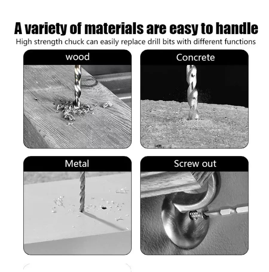 21V Electric Impact Cordless curtain High-power Lithium Battery Wireless Rechargeable Hand driver Home DIY Electric Power Tool