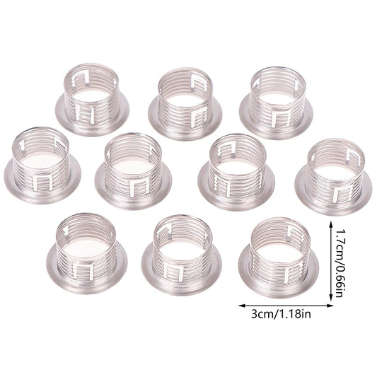 10pcs Metal Lamp Shade Ring G9 Lamp Shade Reduction Ring G9 Lamp Holder Ring, M20 Lamp Shade Bracket Adapter Ring