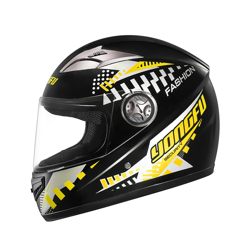 Motorcycle Helmet Full-Face Helmet for Men and Women, Electric Scooter Safety Helmet, Winter Anti-Fog and Warm