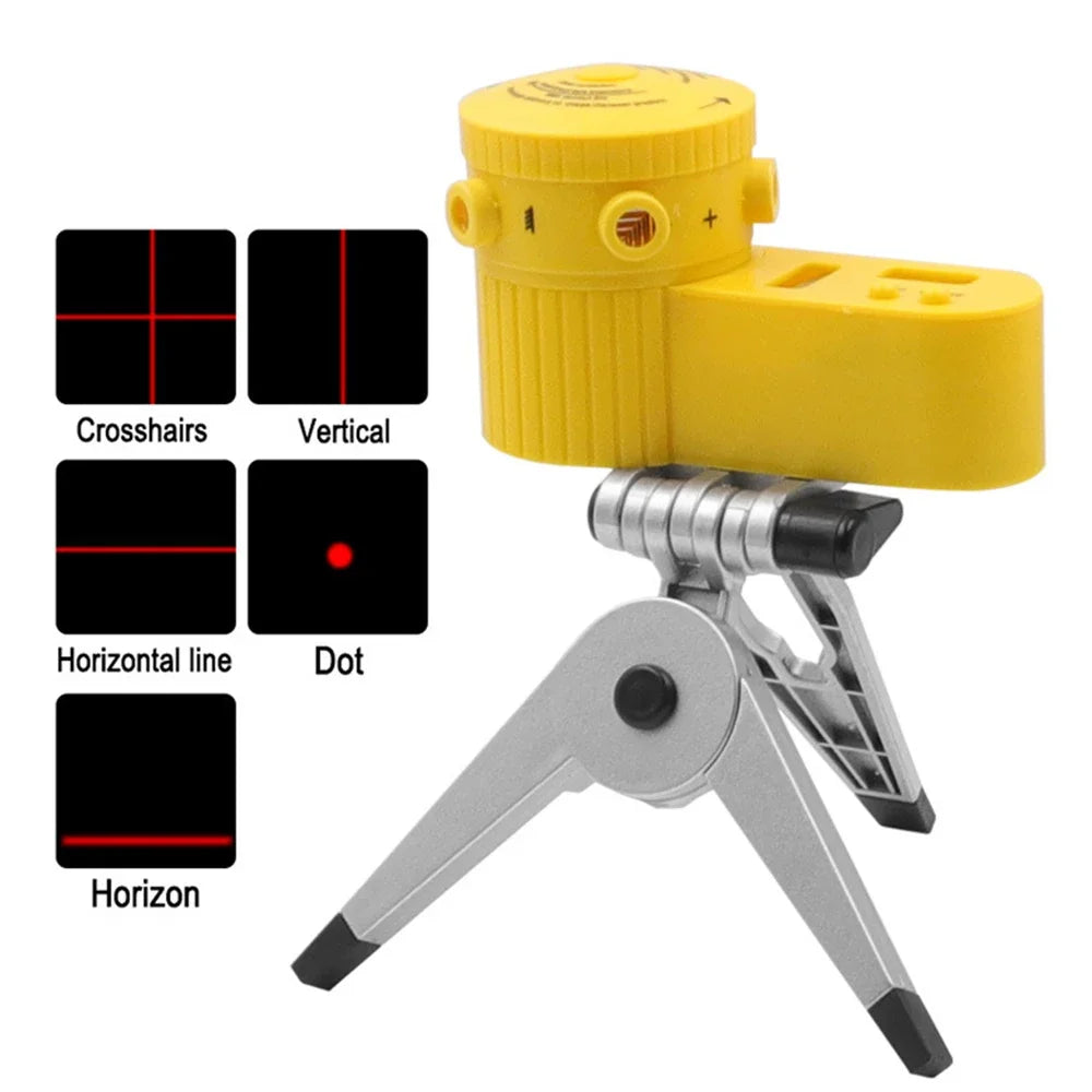 4-in-1 Laser Level Ruler – Horizontal & Vertical Measuring Tool with Tripod