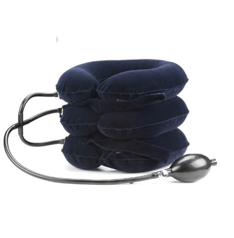Neck Stretcher Inflatable Air Neck Traction Apparatus Device Soft Neck Cervical Collar Pillow