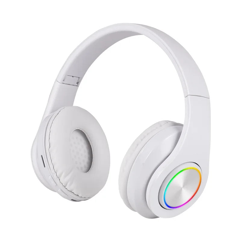 Wireless Bluetooth 5.0 Headphones – Foldable On-Ear Headset with Mic & Stereo Sound