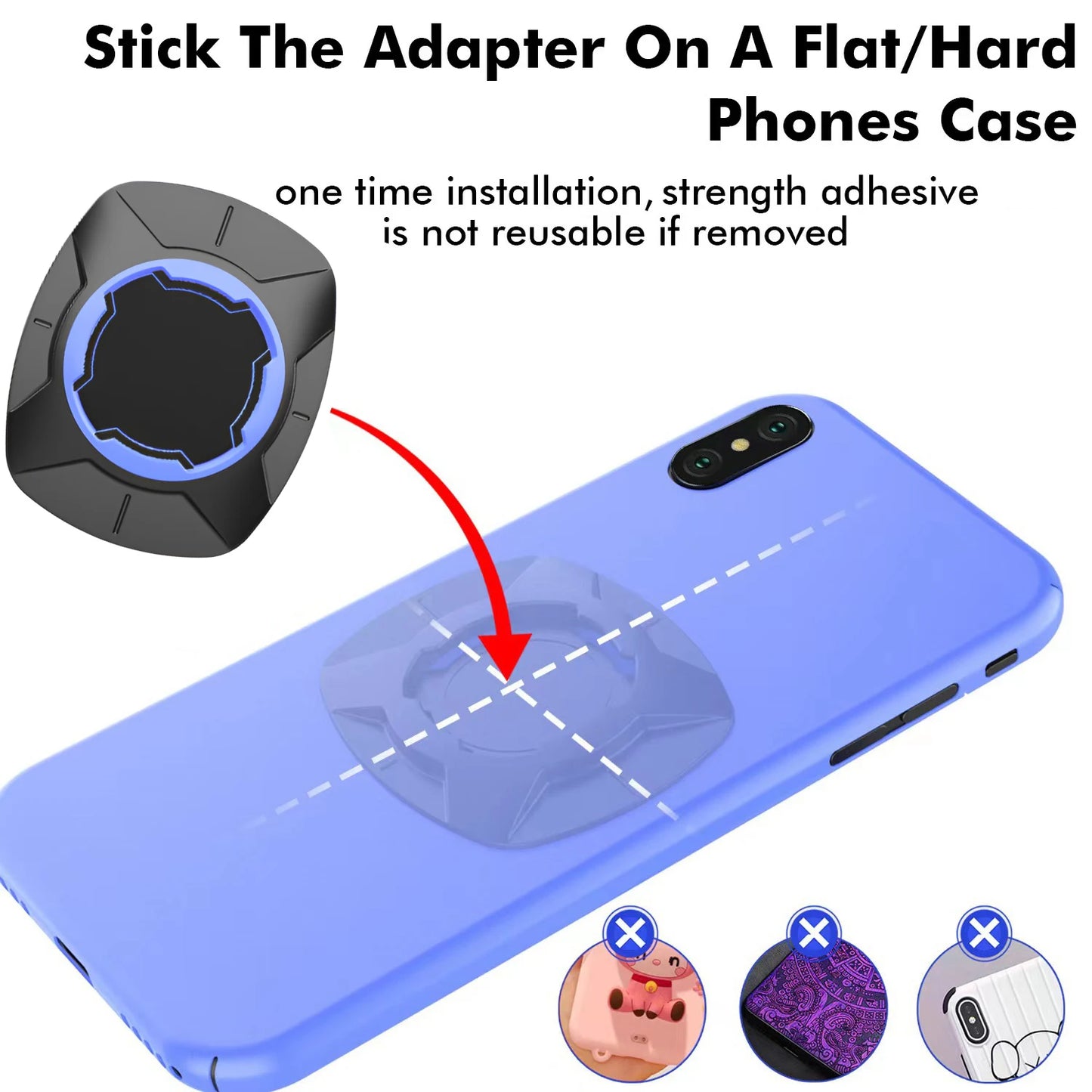 Motorcycle Phone Mount  Bicycle Cell Phone Holder Anti-Shake Bike Cell Phone Holder with Vibration Dampener  Bicycle Accessories