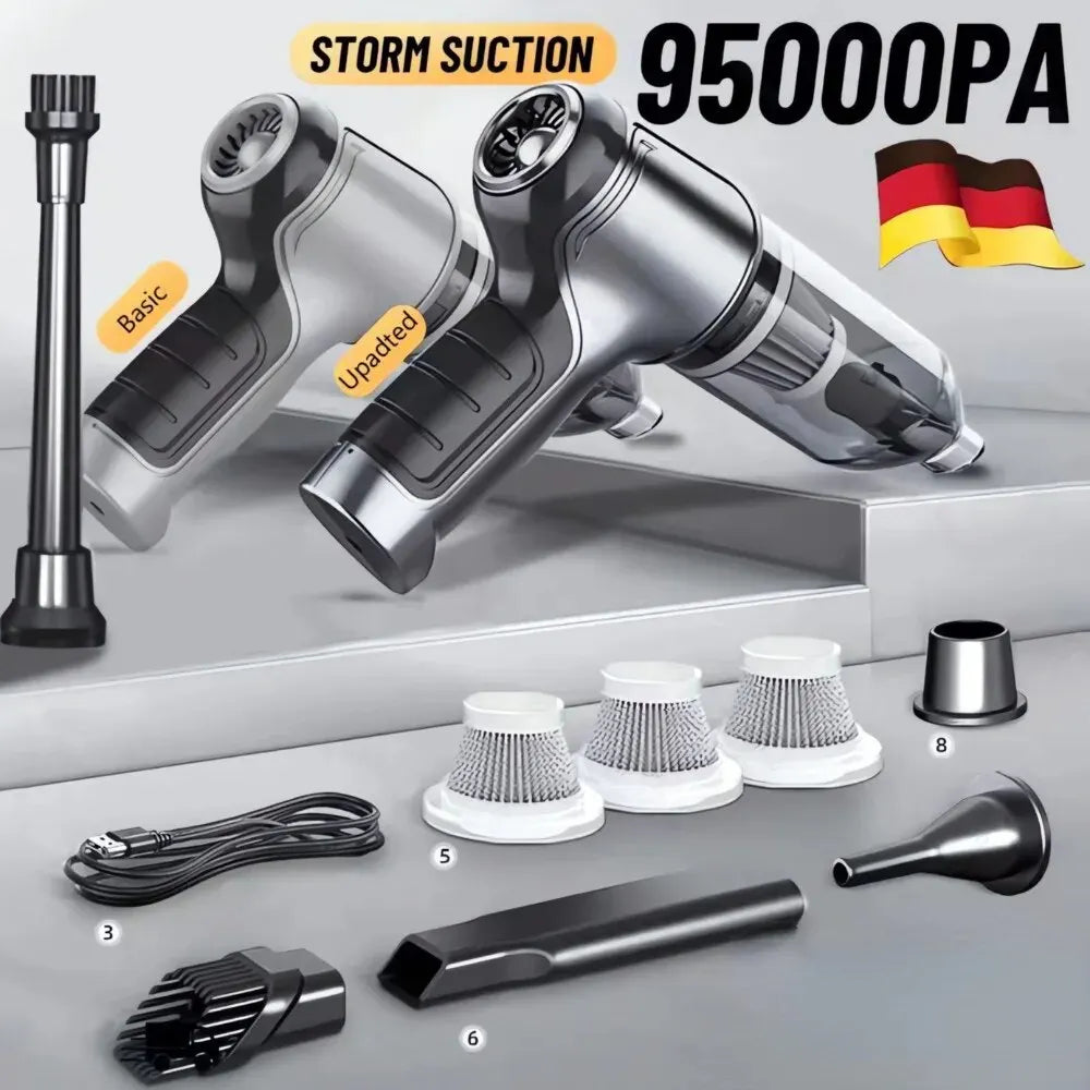 Wireless Handheld Car Vacuum Cleaner Strong Suction Cordless for Home & Auto