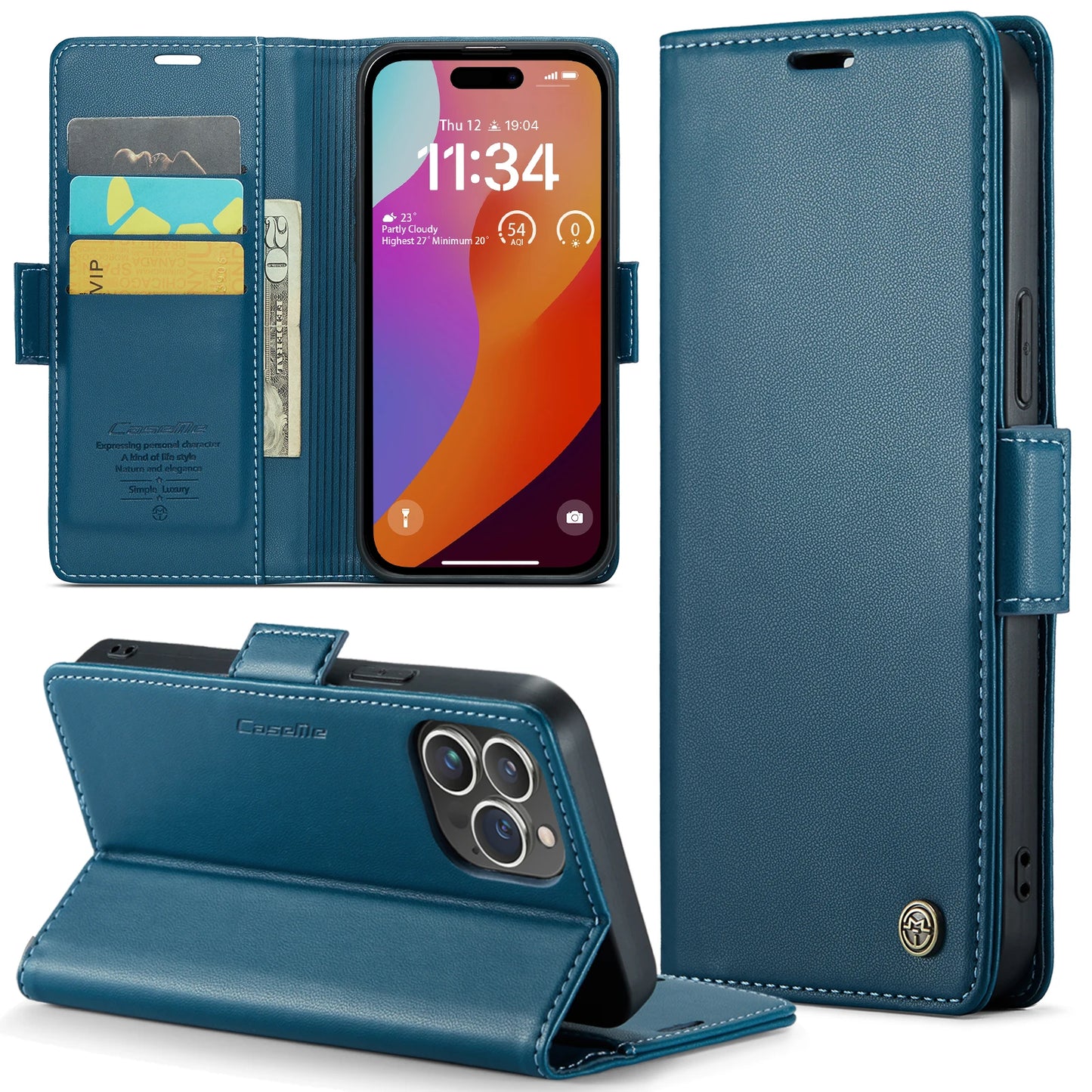 Iphone 16 Pro Max Case Iphone 15 13 14 12 11 Pro Max SE X XR XS 8 7 6 6S Plus Card holder Wallet cover With Leather Phone Case