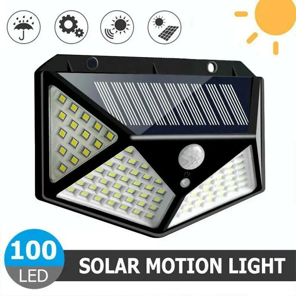 15,000LM Ultra-Bright Solar Outdoor Light – 500㎡ Coverage, Motion Sensor, IP65 Waterproof Garden & Street Wall Lamp