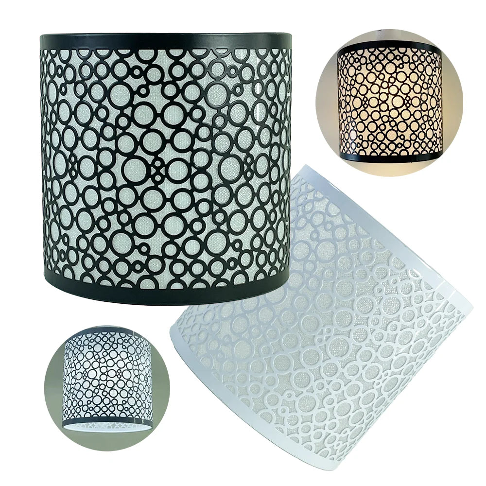 Metal Lamp Shade Classical Elegant Hollow Carving Lampshade For Chandelier Wall Lamp Table Lighting Suitable for E27 Lamp Holder