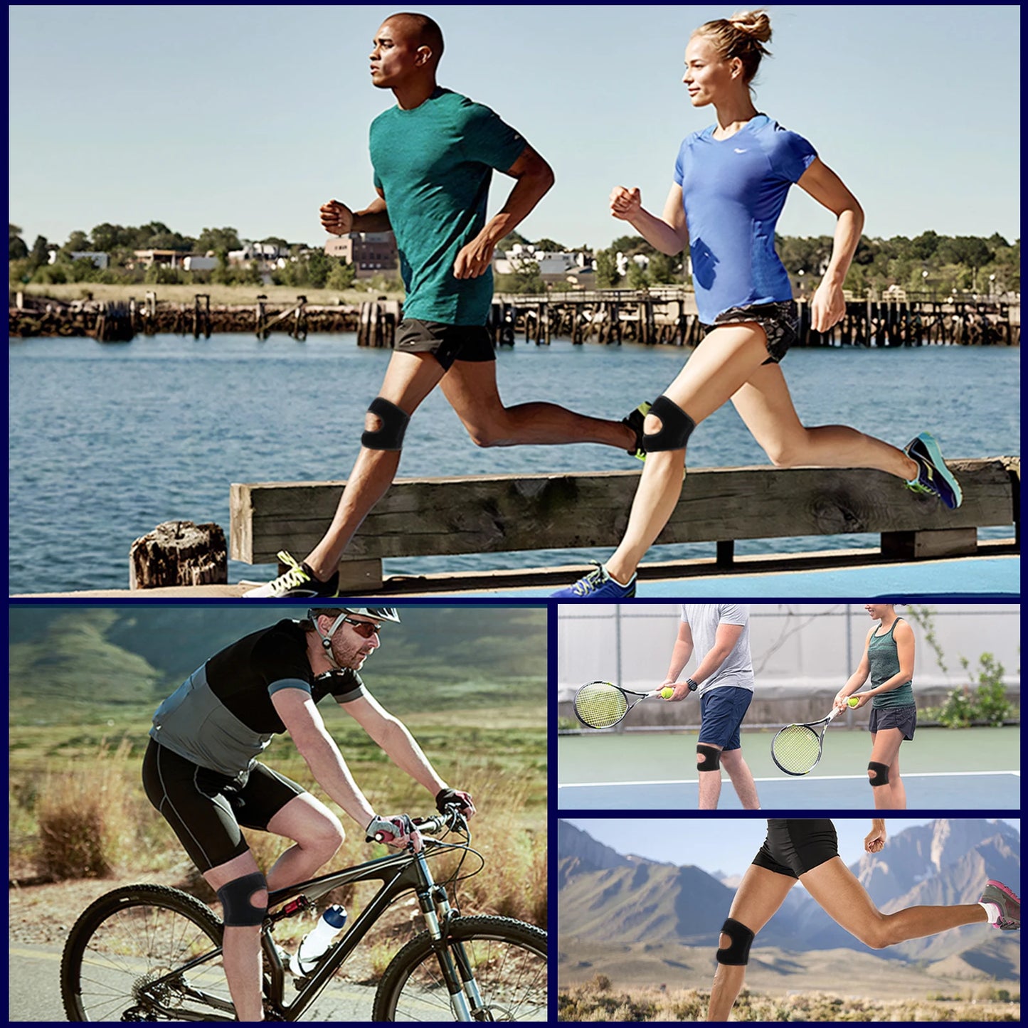 Adjustable Knee Brace – Patella Support with Removable Sponge for Pain Relief