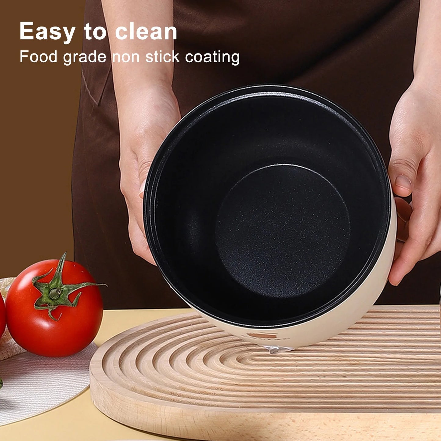 Rice Cooker Maker 1.8L Multifunctional Electric Rice Cooker Anti Scald  Double Layers Anti Stick Coating for Stewing