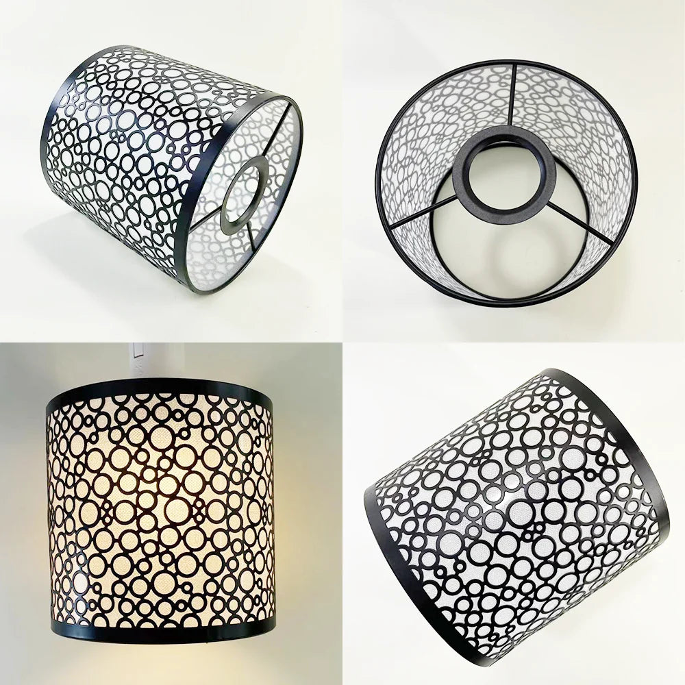 Metal Lamp Shade Classical Elegant Hollow Carving Lampshade For Chandelier Wall Lamp Table Lighting Suitable for E27 Lamp Holder