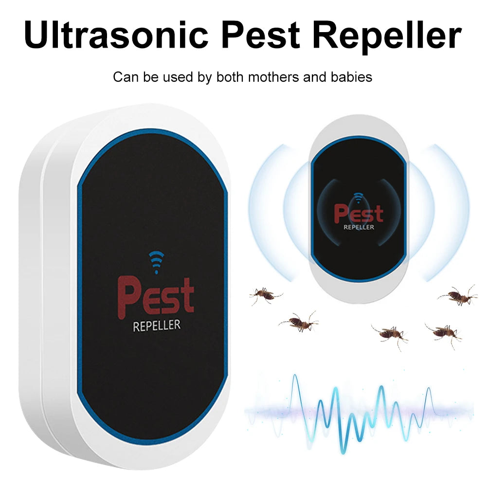 Ultrasonic Pest Repeller Electronic Pest Repeller No Noise Rat Mosquito Repellent Pest Control Device for Bat Mosquito