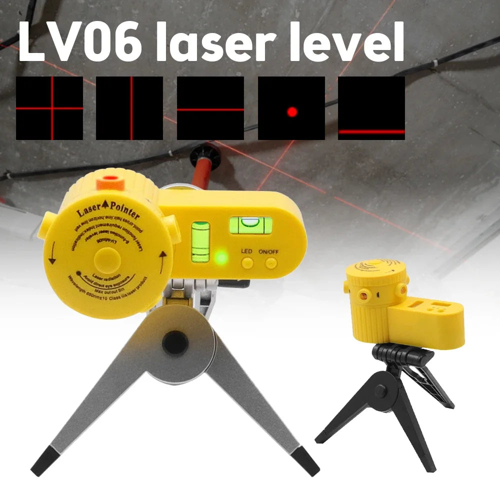 4-in-1 Laser Level Ruler – Horizontal & Vertical Measuring Tool with Tripod