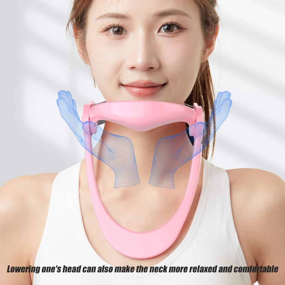 Neck Support,Adjustable Neck Brace,Neck Stretcher Exerciser Cervical,Neck Traction Device,Correction for Spine Pressure