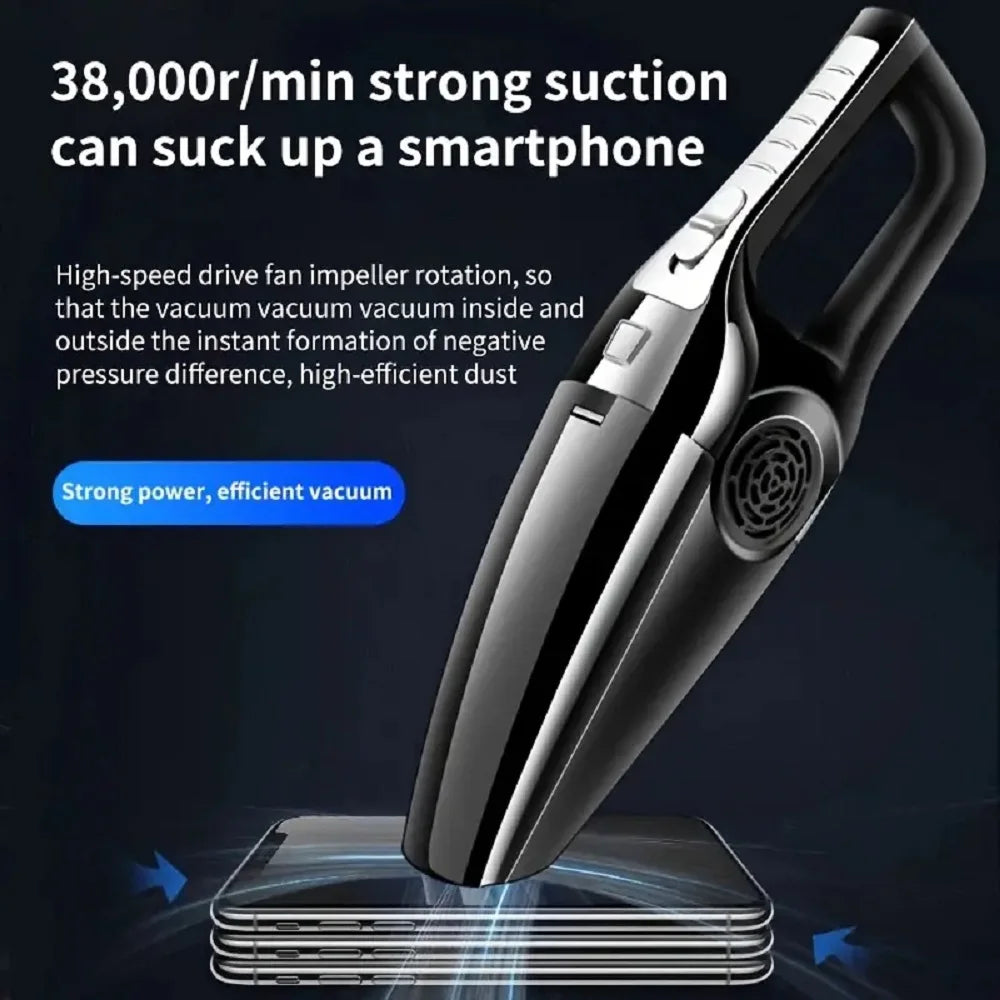 Wired Handheld Car Vacuum Cleaner High-Suction Portable for Cars, Office & Home