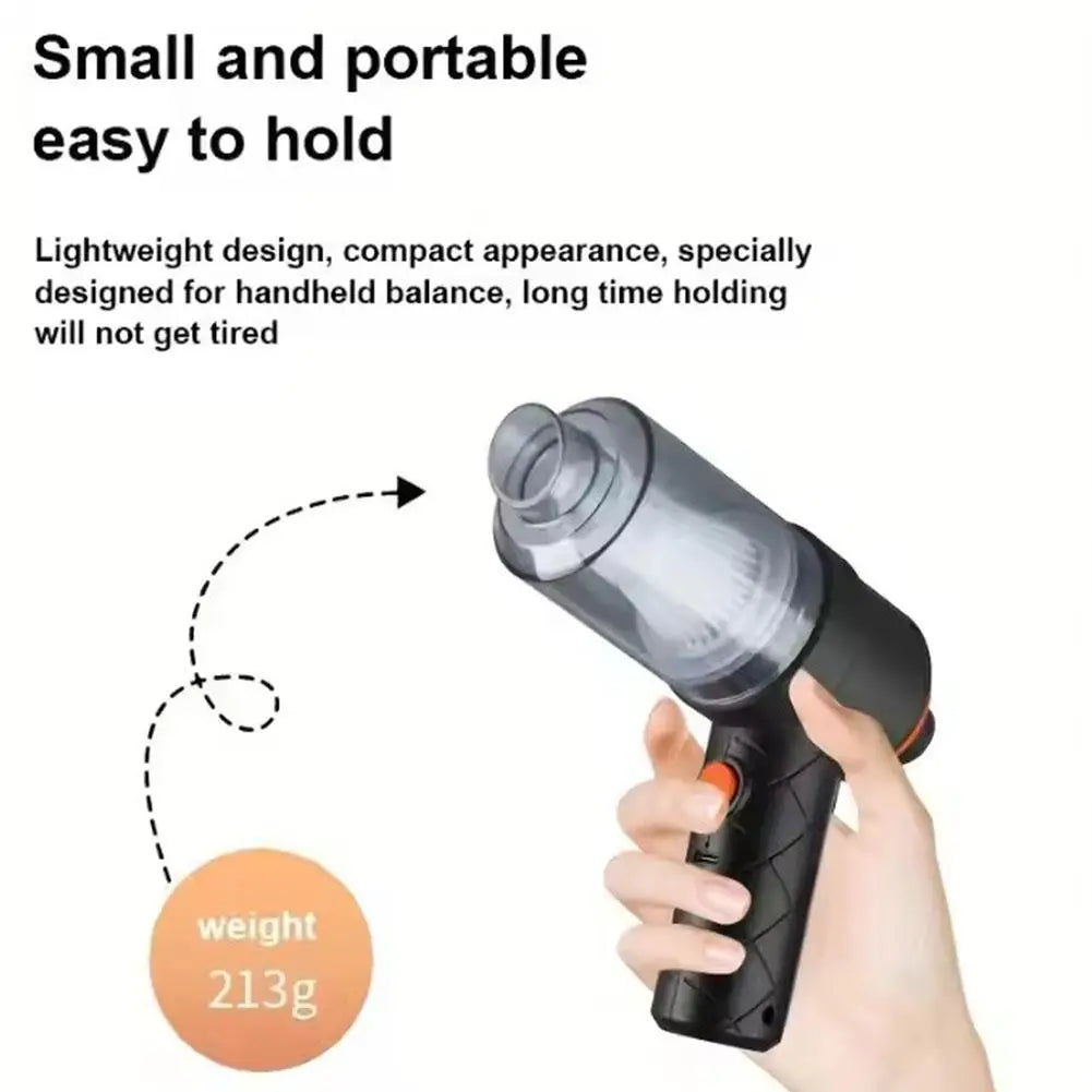 Portable Handheld Car Vacuum Cleaner Wireless with High-Power Suction & Blower