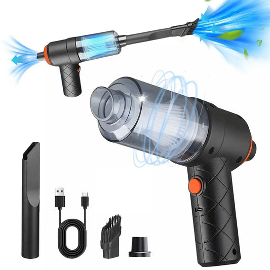 Portable Handheld Car Vacuum Cleaner Wireless with High-Power Suction & Blower